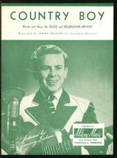 click to view image album sheet music country boy jimmy