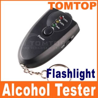Accurate Breath Alcohol Tester Breathalyzer Flashlight
