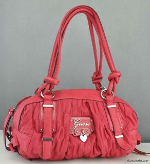 Brand New GUESS Handbag Ladies Emelie Cherry Satchel Bag New USA