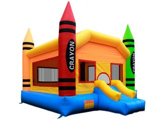   Grade Inflatable Crayon Jumper Jump Bounce House with Blower