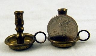 Four Miniature Brass Collectables