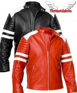 New Leather Jacket Fight Club Brad Pitt Tyler Durden Biker Amazing 