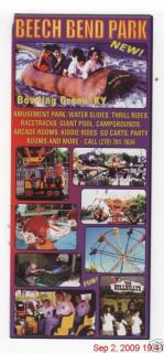 2002 Beech Bend Park Bowling Green KY Brochure