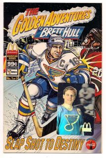 Brett Hull St Louis Blues 1994 Comic Book by McDonalds