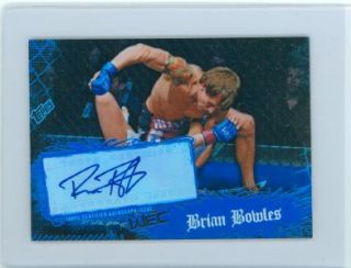 Brian Bowles 2010 Topps UFC Main Event Auto Autograph