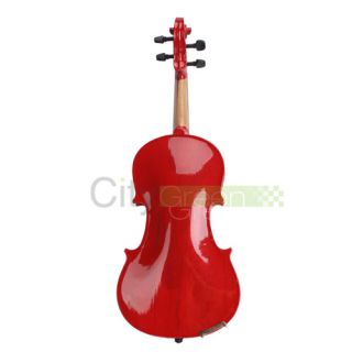   Handmade Red Kapok Acoustic Violin Fiddle with Case Bow Rosin
