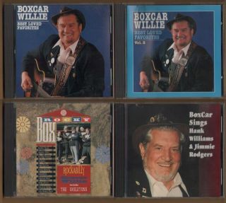 BOXCAR WILLIE 4 CD lot Rockabilly Hank Williams Jimmy Rodgers