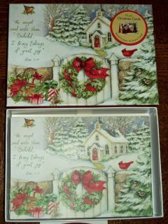 NEW BOXED LANG Susan Winget GIFTS OF CHRISTMAS PHOTO CARDS ENV 14 CT 
