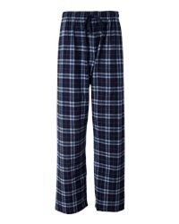   Navy and Blue Plaid Unisex Women Men Boxercraft Pajamas s 2XL