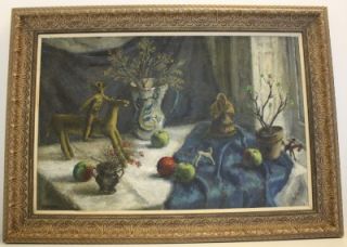   c1932 Austrian American Still Life Painting by s Brecher No Res