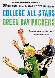 Green Bay Packers College All Stars 1962 Program Ernie Davis Last Game 