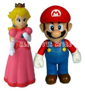 Mario Wedding Cake Topper on Super Mario And Princess Peach Wedding Cake Topper Lover Action Figure
