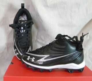 Under Armour Hammer III Youth Football Cleats Black White