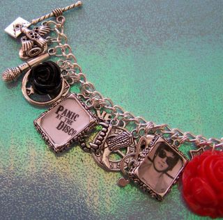 Brendon Urie Themed Charm Bracelet Handmade By Tattoo.Heroine