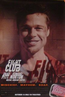 Fight Club Advance Movie Poster Brad Pitt Version