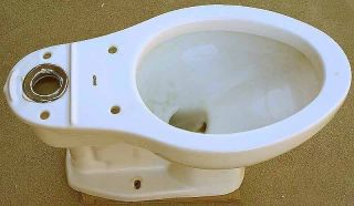 Briggs Toilet Bowl Elongated Can SHIP 4818 White 1987 for Tank 4930 