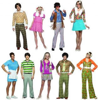 Brady Bunch Tv Show Group Costume Adult Complete Set Of 9