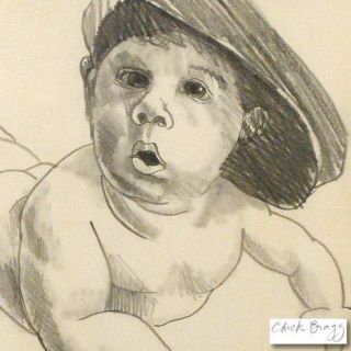 Charles Lynn Bragg Baby Cool Framed Original COA
