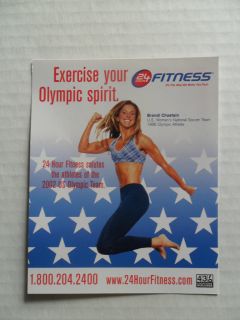   Advertising Postcard Brandi Chastain Olympic Womens Soccer