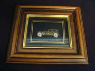 1911 Rolls Royce Limousine Ken Broadbent Wood Framed Quality Collage 