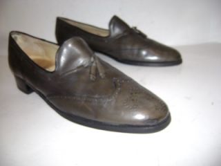 Nunn Bush Brass Boot Mens Gray Wingtip Tassel Loafer Shoes 9 1 2 B 