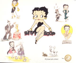 Betty Boop Bravo Betty Cel Signed by Myron Waldman