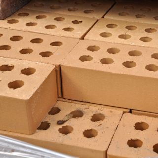 Natural Clay 5 Hole Brick Est 200 Bricks 7 ½ x3 ½ X2 ¼ inches 