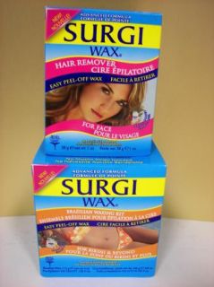 Surgi Wax Brazilian Waxing Bikini Private Parts Plus Face Hair Remover 