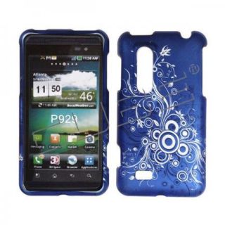 Blue Swirl Cool Breeze Snap on Protector Cover for at T LG Thrill 4G 