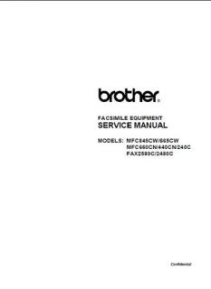 Brother MFC 240C 440CN 660CN 665CW 845CW Service Manual