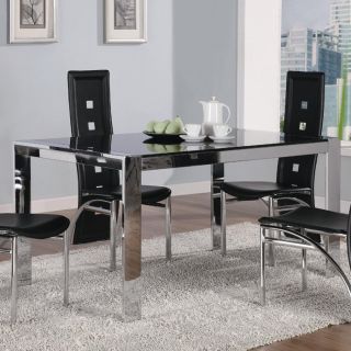 Broward Rectangular Dining Table with Tinted Glass from Brookstone 