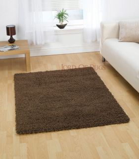 Large Modern Shaggy Brown Rug Carpet in 5x7 4x5 2x5