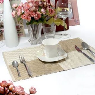 new home rectangle dream set placemat brown
