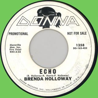 Brenda Holloway w Group Echo Hey Fool 45rpm Donna 1962