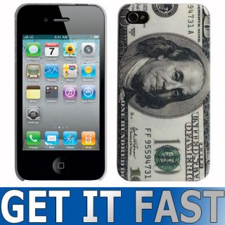   DOLLAR BILL NOTE USA SLIM BACK COVER CLIP CASE FOR APPLE iPHONE 4 4G