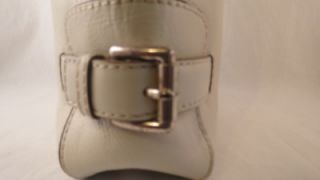 Michael Kors Leather Brookville Vanilla Medium Shoulder Bag $248