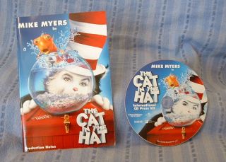   The Hat Mike Myers Dakota Fanning Spencer Breslin CD Press Kit