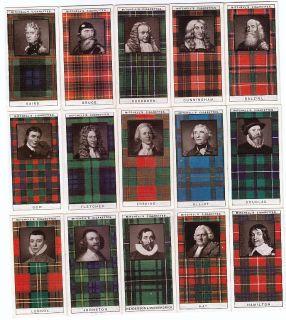 Scotland 1927 Full Set of Scottish Clan Tartan Cards