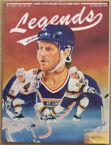 brett hull 1991 legends sports magazine