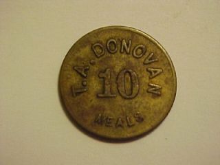 donovan ingle system scrip trade token made of brass nice 