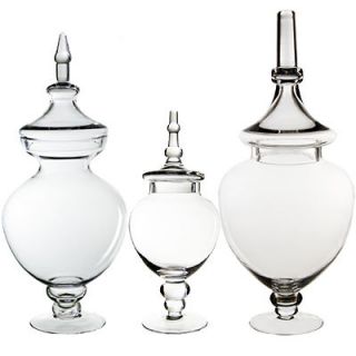 Set of Three (3) Candy Buffet Jar   Glass Apothecary Jar (Great Value)