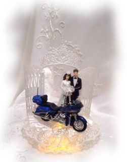   Fltrsei Eagle Motorcycle Bride Groom Cake Topper Wedding
