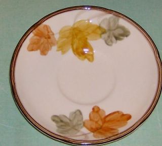 franciscan china october saucers fall thanksgiving vgc 