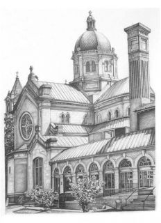 The Cathedral of The Sacred Heart Richmond Print Art