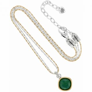 PC Set Brighton Jewelry NWT$104 Venusian Green Necklace Earrings 