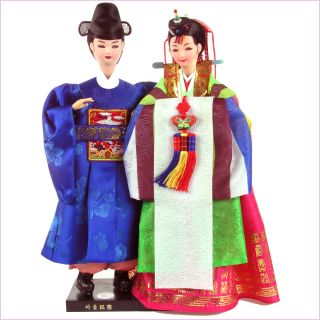 Korean Traditional Wedding Bride and Bridegroom Doll