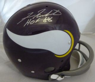 Fran Tarkenton Autographed Signed Minnesota Vikings TK Helmet w HOF 