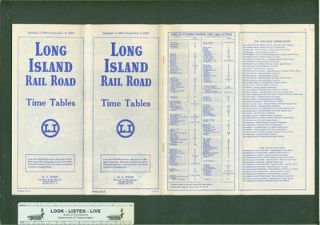 LIRR 1957 Sept 09 PTT Form Li 1 Long Island Railroad