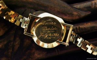 Vintage LeCoultre 14k Black Dial Belle Brummell Ladies Watch Tricolor 