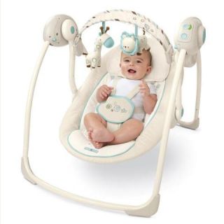 Bright Starts Comfort and Harmony Portable Swing, Biscotti Baby